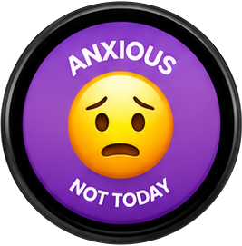 Anxious mood emoji design for MoodPixel badges