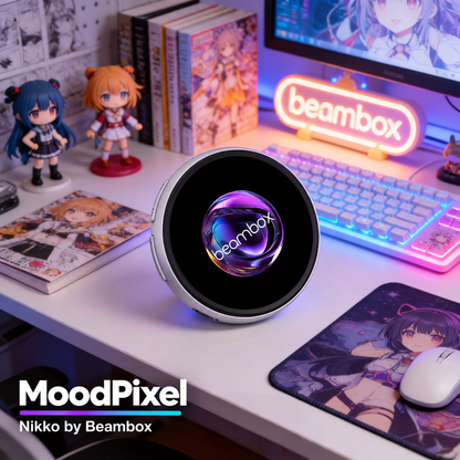 MoodPixel Nikko Digital Badge – 1.8" HD Screen for Photos, GIFs & Video